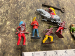 Vtg figures Cowboys Indians Horse England Toys 50's Lot Cast!