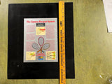 Vintage 1980s The Gamma Racquet System Tenex Tennis Advertising Sign