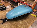 Blue Suede Pearl Black Gas Sportster Tank 2007^ 883 1200 Harley nice!