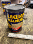 1926 Vtg Tin Can of Blue Diamond Brand Shelled Walnuts Antique W lid Minty Colle