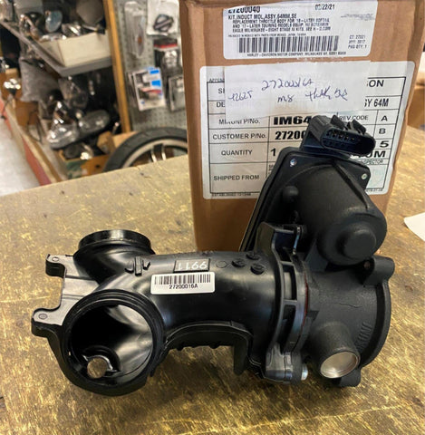 OEM 17-24 Harley M8 107 114 55mm Mikuni Throttle Body Intake Manifold Touring