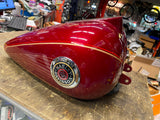 Lazer Red Pearl Gas Tank Harley Ultra Classic FLH Glide Emblems 1999-2003 Nice!