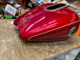 Lazer Red Pearl Gas Tank Harley Ultra Classic FLH Glide Emblems 1999-2003 Nice!