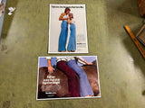 Vintage 1980s Made In USA Falmer Jeans Lot Of 2 Advertising Poster Signs