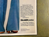 Vintage 1980s Made In USA Falmer Jeans Lot Of 2 Advertising Poster Signs
