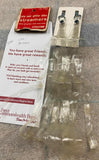 Vtg Streamers Handlebars Banana Seat Bicycle Cruiser Acc Clear Metalflake silver