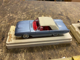 Vtg Solido DIE CAST-Ford T bird 1961 Display Stand Toy Car Collectible NICE!