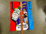 Vintage Gilbey's London Dry Gin Advertising Cartoon Comic Book Style Poster Sign