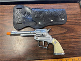 Vintage Halco/Hubley Marshal Cap Shooting Toy With Holster Tested Works Left