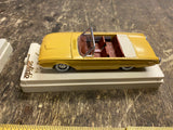 Vtg Solido DIE CAST-Ford thunderbird cab Display Stand Toy Car Collectible NICE!