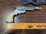Vintage Halco/Hubley Marshal Cap Shooting Toy With Holster Tested Works Left