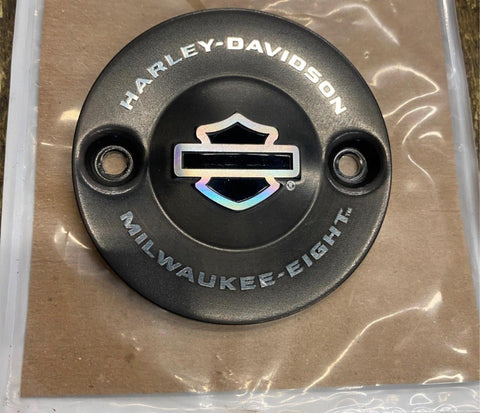 17-23 Harley CVO Touring Glide Softail Street Bob OEM timer Cover M8 Black Gray