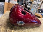 Candy Red Gas Tank Harley FXCW Rocker 2010 2009 Emblems Nice!