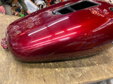 Candy Red Gas Tank Harley FXCW Rocker 2010 2009 Emblems Nice!
