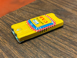 Vtg 1950s Made In Japan Tin Litho Flat Taxi Cab Yellow Car Toy