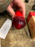 Vtg Lennan Life Saver Marine Flashlight Red Dome Lens Orig Box Floating Safety