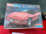 Monogram 1405 1:24 Scale Snap Tite '84 Chevy Corvette Model Kit Vtg Sealed!