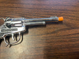 Vintage Halco Western Style Cowboy Cap Roll Shooting Toy Chrome Tested Works