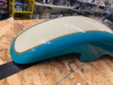 turquoise Creme Front Fender Harley Fatboy Custom Softail Chopper