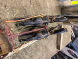 Antique Hubley Dent Cast Iron Toy fire men Truck Carriag Horses Pumper 20's 22"