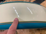 turquoise Creme Front Fender Harley Fatboy Custom Softail Chopper