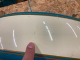 turquoise Creme Front Fender Harley Fatboy Custom Softail Chopper
