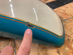turquoise Creme Front Fender Harley Fatboy Custom Softail Chopper
