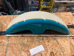 turquoise Creme Front Fender Harley Fatboy Custom Softail Chopper