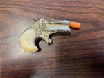 Vtg HIDE-AWAY TOY CAP Shooting Toy DERRINGER Tested Works Metal Made In Spain