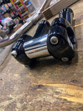 oem BLACK 1 1/4 HANDLEBAR RISERS 5" TALL HARLEY DYNA FAT BOB FXDF Custom Harley