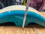 turquoise Creme Front Fender Harley Fatboy Custom Softail Chopper