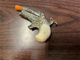 Vtg HIDE-AWAY TOY CAP Shooting Toy DERRINGER Tested Works Metal Made In Spain