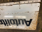 vTG 33X10 AUTOLITE Spark Plug Sign Dealer Service Gas Oil Station Garage Man Cav