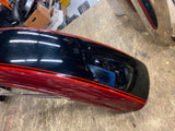NOS Factory Paint Front Fender Harley Shovelhead Black Maroon FX 1981 OEM!