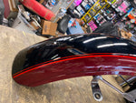 NOS Factory Paint Front Fender Harley Shovelhead Black Maroon FX 1981 OEM!