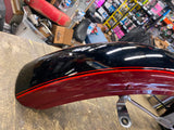 NOS Factory Paint Front Fender Harley Shovelhead Black Maroon FX 1981 OEM!