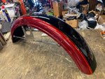 NOS Factory Paint Front Fender Harley Shovelhead Black Maroon FX 1981 OEM!