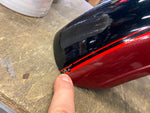 NOS Factory Paint Front Fender Harley Shovelhead Black Maroon FX 1981 OEM!