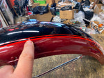 NOS Factory Paint Front Fender Harley Shovelhead Black Maroon FX 1981 OEM!