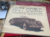 Vtg AMT 1/12 scale model kit 1937 Cord 812 Supercharged Convertible Coupe!