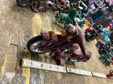 Harley Patrol Motorcycle Police Cast Iron Toy Hubley Collector Vtg
