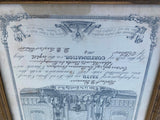 1904 Certificate Comfirmation Robt D Pearson Framed Shartlesville Pa  NIce Frame