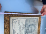 1904 Certificate Comfirmation Robt D Pearson Framed Shartlesville Pa  NIce Frame