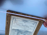1904 Certificate Comfirmation Robt D Pearson Framed Shartlesville Pa  NIce Frame