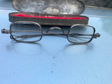Antique 1840's Coin silver Spectacles Glasses PRe civil war Case!