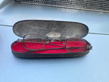 Antique 1840's Coin silver Spectacles Glasses PRe civil war Case!