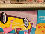 1962 Barbie & Ken Doll Puzzle Poster Great Graphix Austin Healey Collectible!
