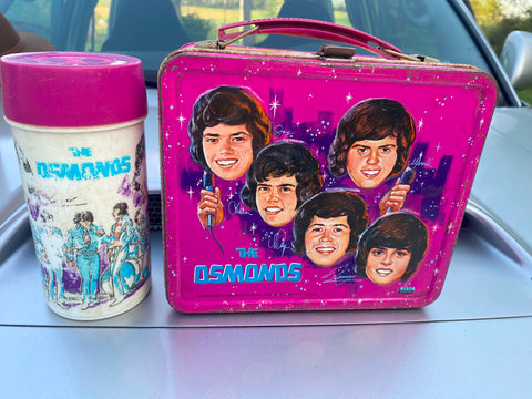 Vtg The Osmonds 1973 Metal Lunchbox Aladdin Donnie Osmond Thermos 336 TV series!