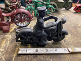 Harley Patrol Motorcycle Police Figurine Cast Iron Toy Hubley Collector 5" 30's