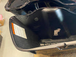 OEM Vivid Black Saddlebags Factory Harley 2014^ touring FLH glide Road King Stre